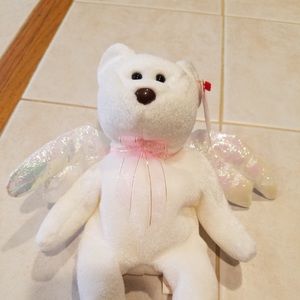 Rare! Beanie Babies “Halo” the Bear - NWT Mint!!